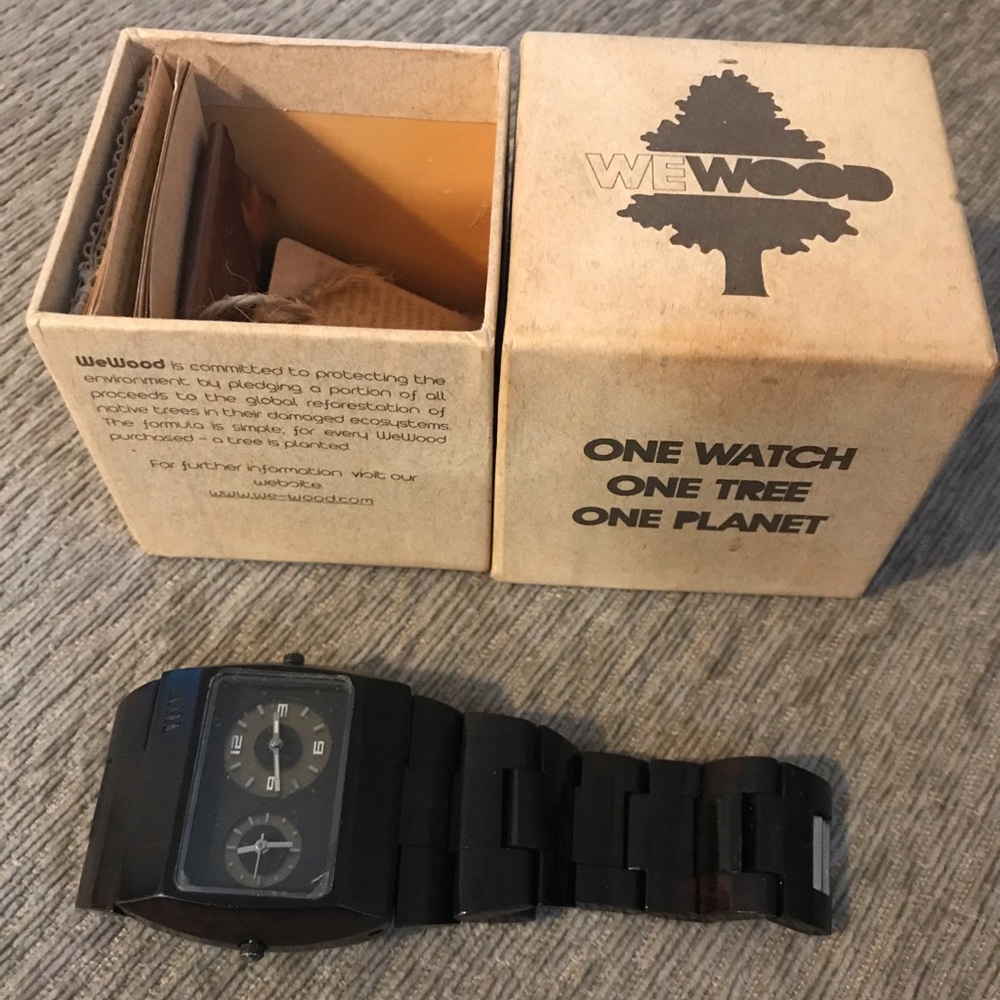 We-wood wooden watch. Made with real wood!